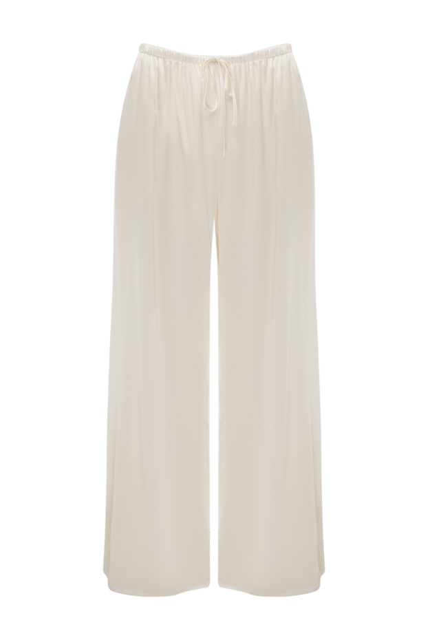 Max&Moi woman women's white silk and elastane trousers buy with prices and photos 177305 - photo 1