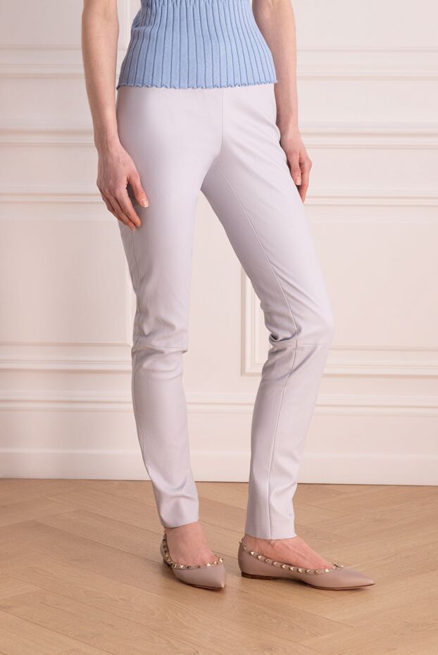 Max&Moi women's pastel skinny leather leggings 177309 - photo 3