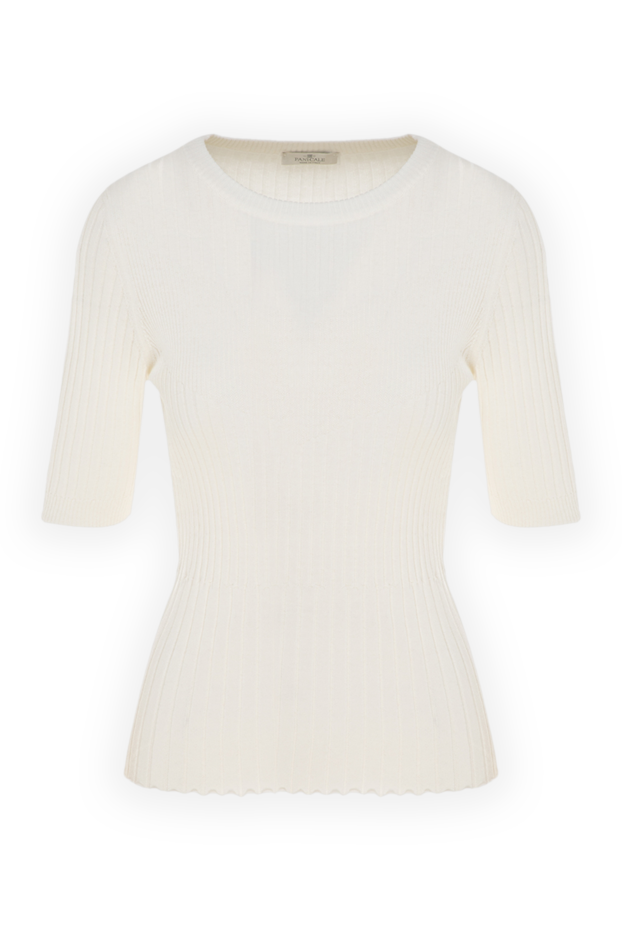 Panicale silk and cotton jumper for women white 177341 - photo 1