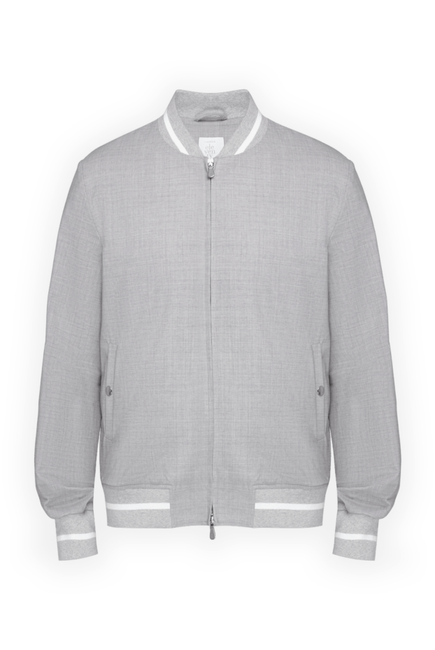 Eleventy jacket made of wool and elastic for men gray 177511 - photo 1