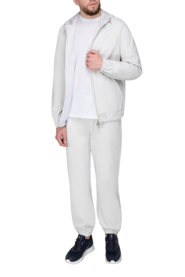 Eleventy men's beige polyurethane and cotton walking suit 177514 - photo 2