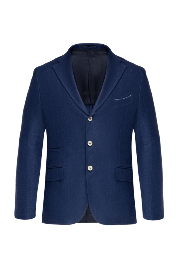 Eleventy linen jacket for men blue 177516 - photo 1