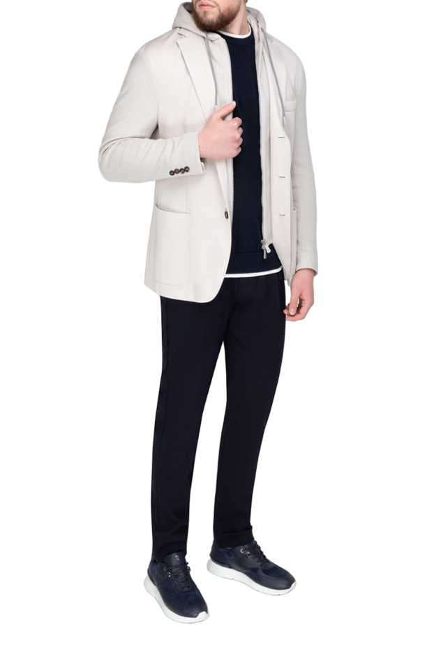 Eleventy cotton and polyester jacket for men white 177518 - photo 2