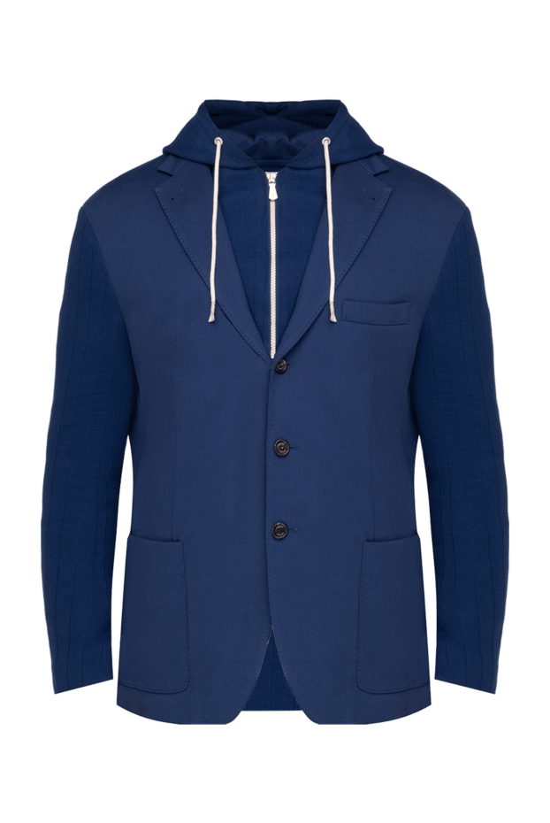 Eleventy cotton and polyester jacket for men blue 177519 - photo 1