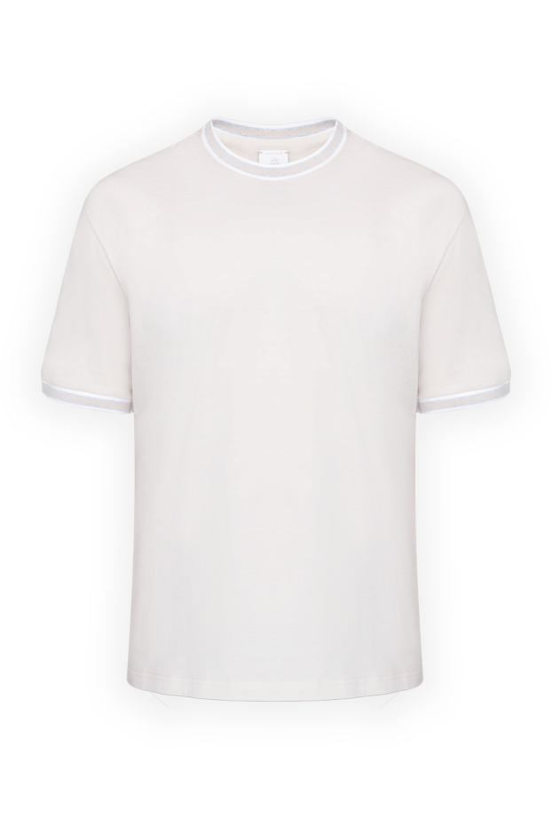 Eleventy beige cotton t-shirt for men 177535 - photo 1