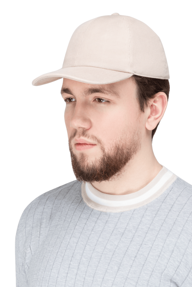 Eleventy beige cotton cap for men 177549 - photo 2