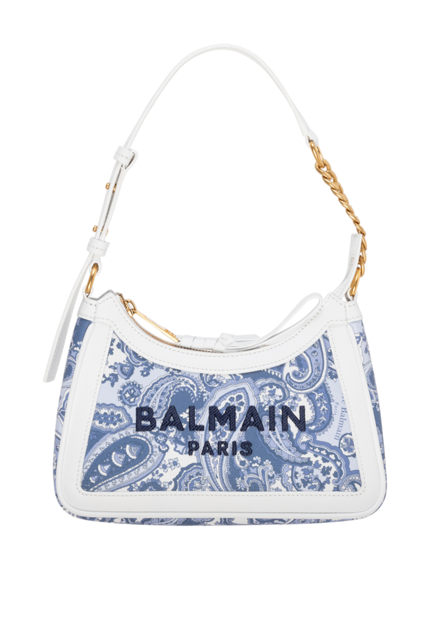 Balmain женские сумка из хлопка и льна женская синяя купить с ценами и фото 177563 - фото 1
