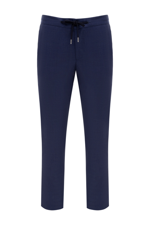 Cesare di Napoli man men's blue wool trousers buy with prices and photos 177578 - photo 1