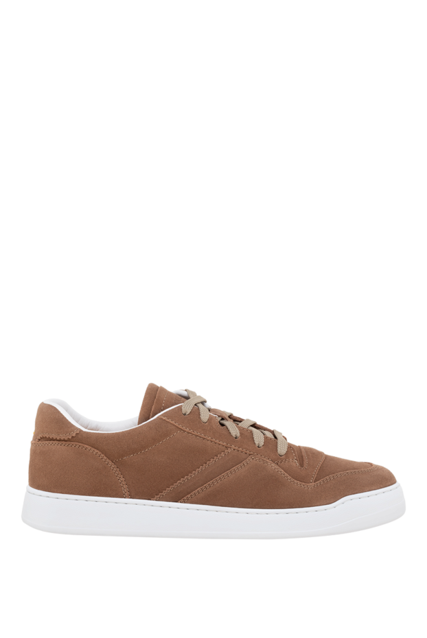 Doucal`s man men's brown nubuck sneakers buy with prices and photos 177592 - photo 1