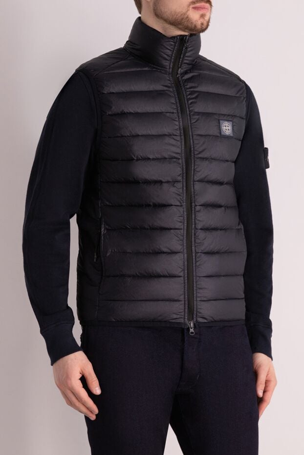 Stone Island men's polyamide vest blue 177601 - photo 3