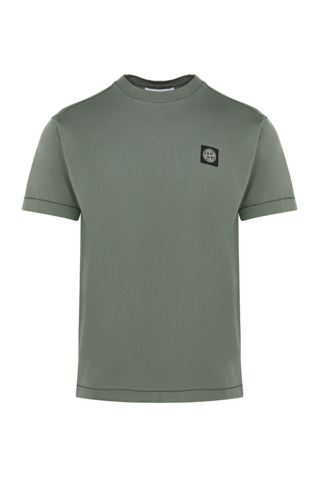 Stone Island man men's cotton t-shirt green buy with prices and photos 177608 - photo 1