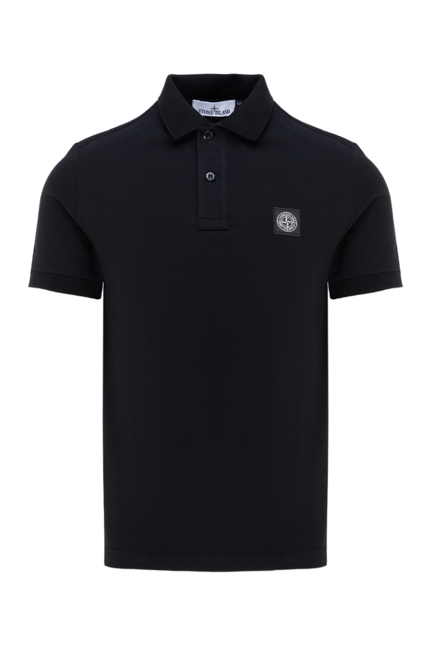 Stone Island man men's black cotton polo buy with prices and photos 177613 - photo 1