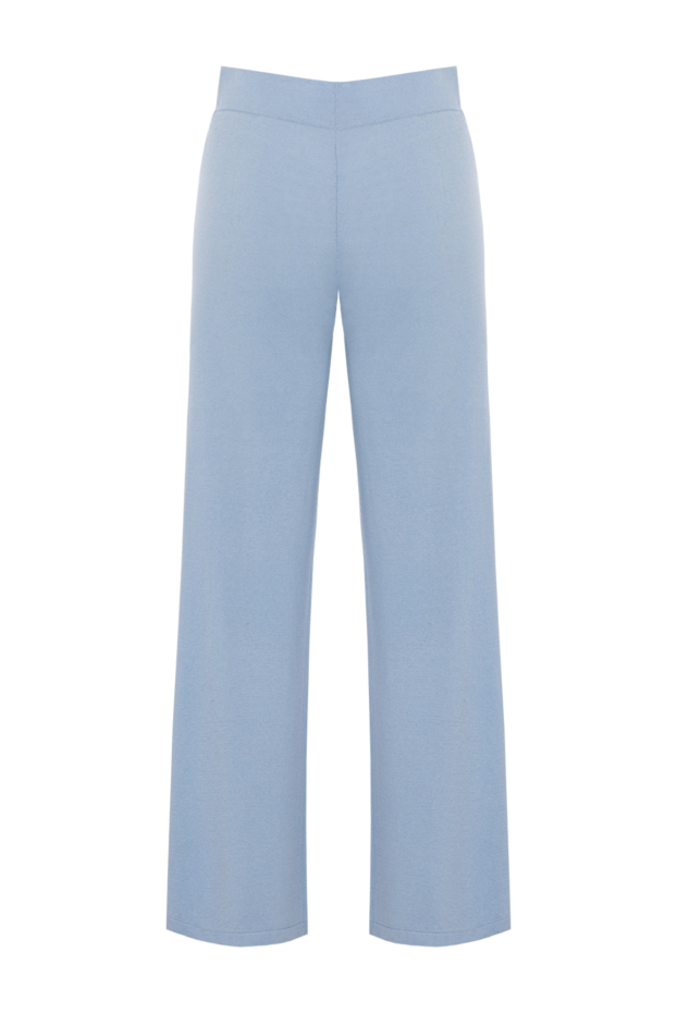 Rocco Ragni woman women's knitted silk and cashmere trousers, blue buy with prices and photos 177651 - photo 1