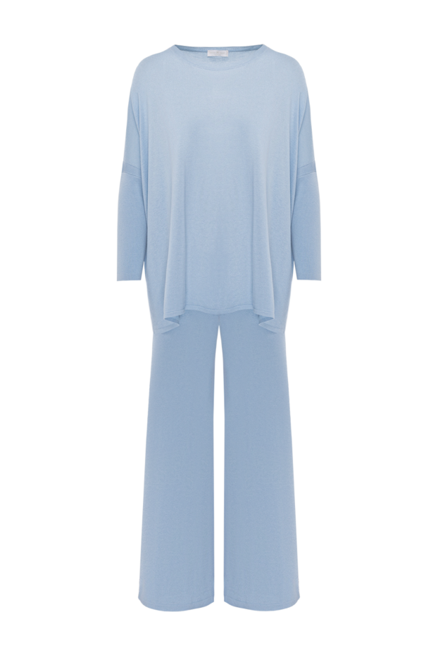Rocco Ragni жіночі костюм прогулянковий з шовку та кашеміру жіночий блакитний купити фото з цінами 177652 - фото 1