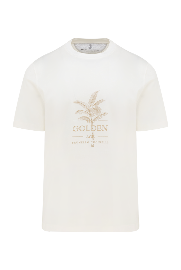 T-shirt with a palm tree and the brand's logo on the chest - photo 1