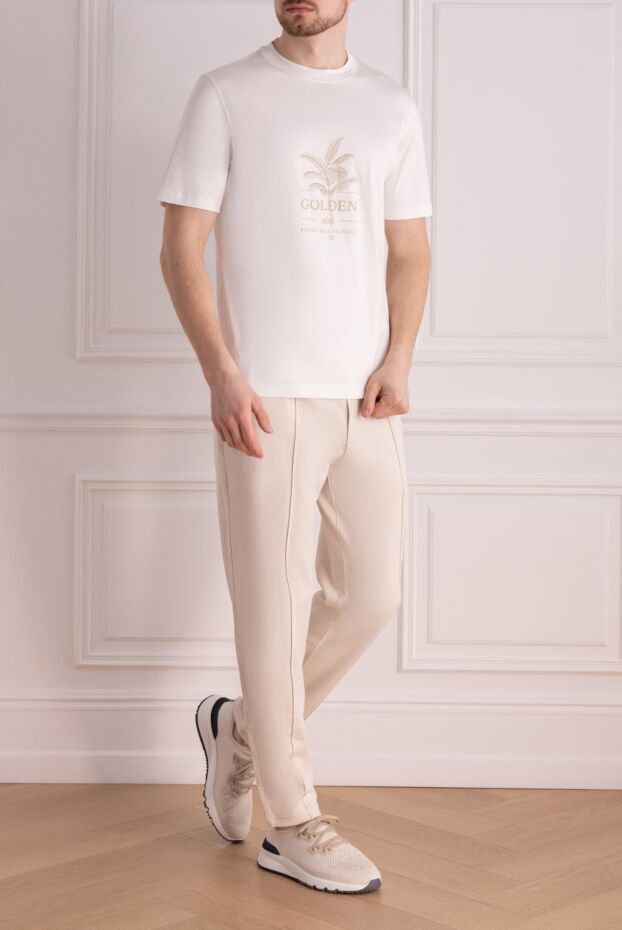 T-shirt with a palm tree and the brand's logo on the chest - photo 2