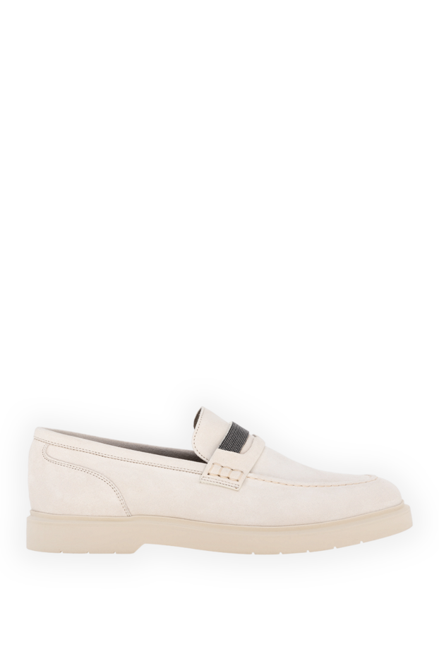 Genuine leather moccasins for women beige - photo 1