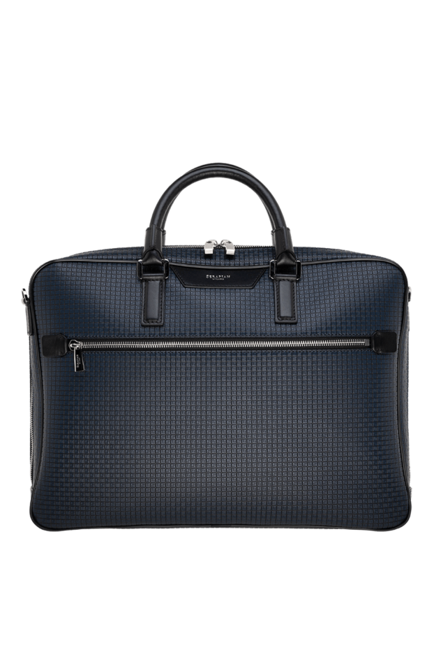 Serapian man briefcase made of genuine leather, men's blue buy with prices and photos 177736 - photo 1