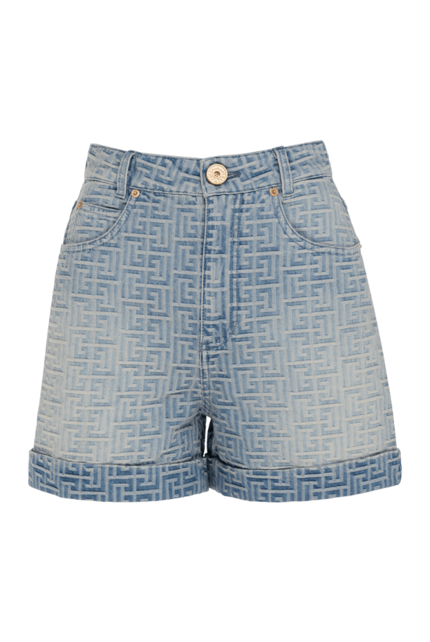 Balmain woman women's cotton denim shorts blue buy with prices and photos 177777 - photo 1