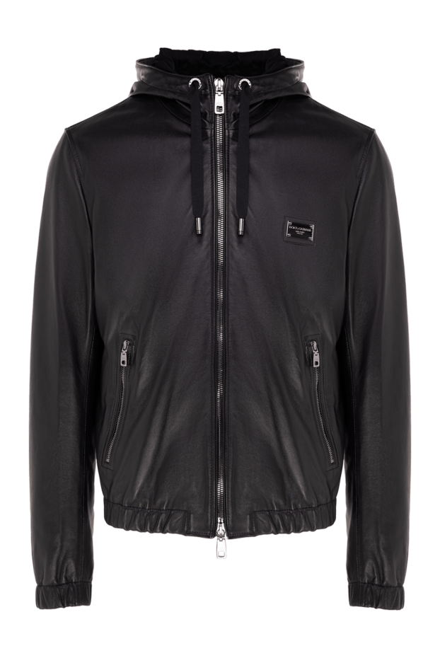 Dolce & Gabbana black genuine leather jacket for men 177792 - photo 1