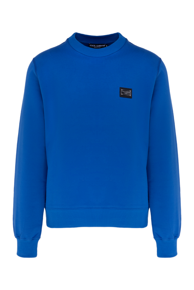 Dolce & Gabbana man cotton sweatshirt for men, blue buy with prices and photos 177801 - photo 1