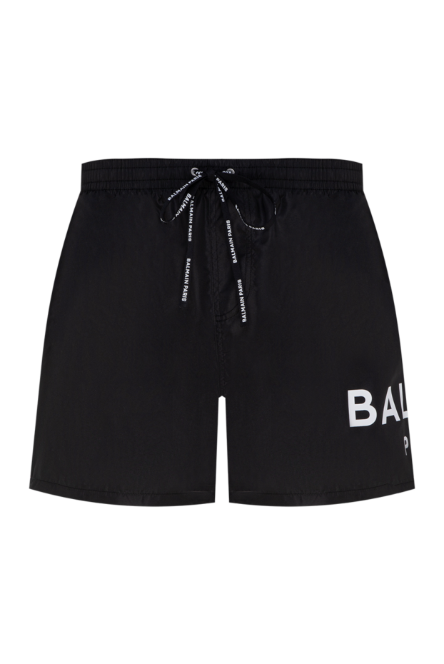 Balmain man men's black polyester shorts buy with prices and photos 177846 - photo 1