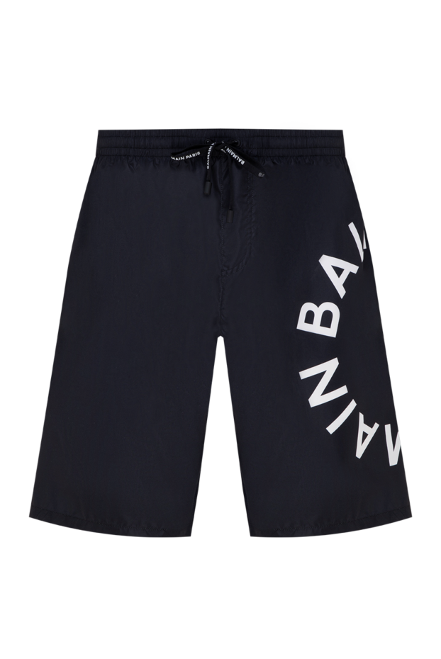 Balmain man men's black polyester shorts buy with prices and photos 177848 - photo 1