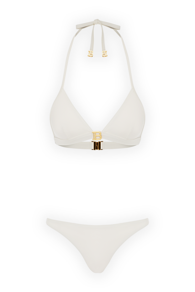 Balmain женские купальник раздельный белый из полиамида и эластана купить с ценами и фото 177854 - фото 1