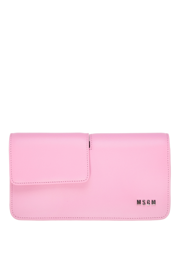 MSGM woman women's leather and polyurethane bag pink buy with prices and photos 177856 - photo 1