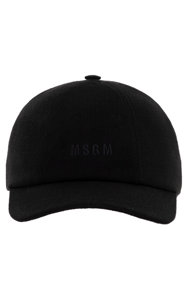 MSGM woman women's black viscose linen cap buy with prices and photos 177862 - photo 1