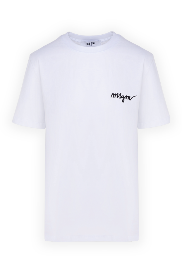 MSGM woman women's white cotton t-shirt buy with prices and photos 177866 - photo 1