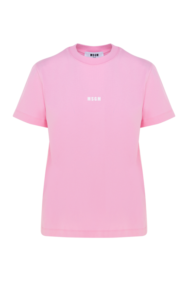 MSGM woman cotton t-shirt for women pink buy with prices and photos 177870 - photo 1