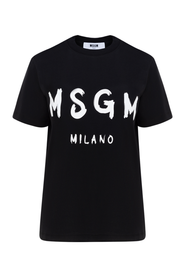 MSGM woman cotton t-shirt for women, black buy with prices and photos 177871 - photo 1