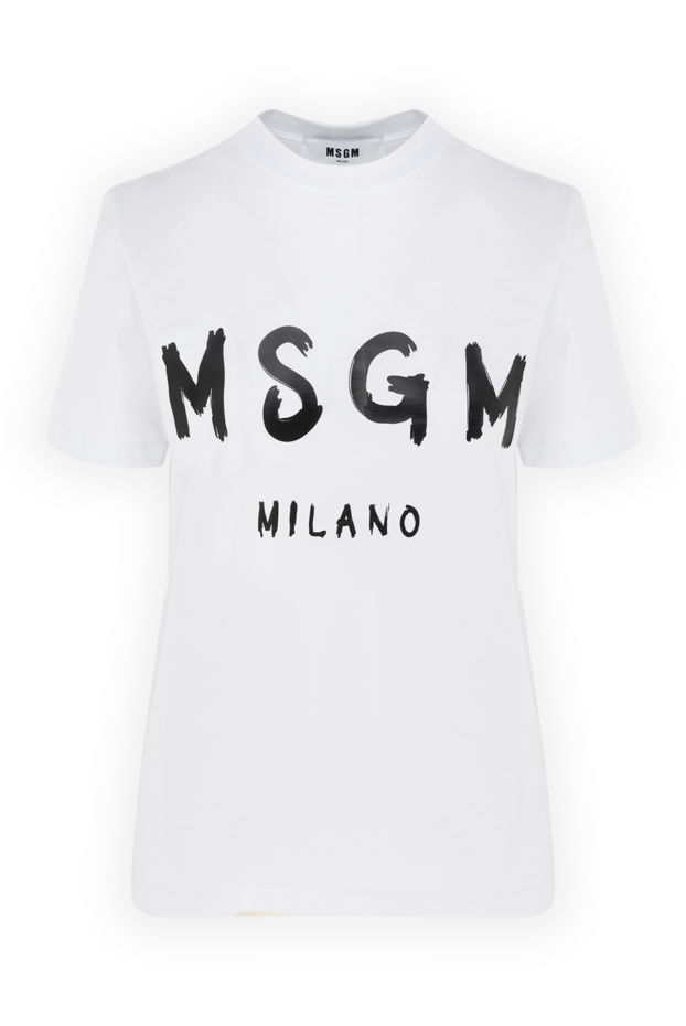 MSGM woman women's white cotton t-shirt buy with prices and photos 177872 - photo 1