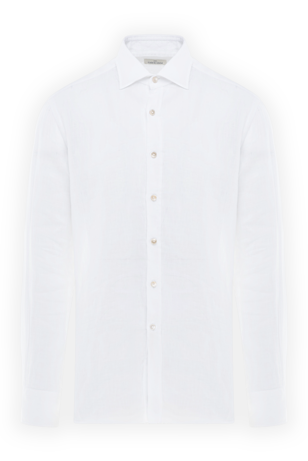 Alessandro Gherardi чоловічі рубашка із льону біла чоловіча купити фото з цінами 177879 - фото 1