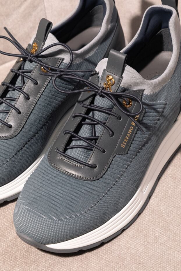 Stefano Ricci polyester sneakers for men gray 177883 - photo 2