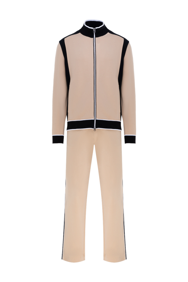Stefano Ricci beige men's walking suit made of cotton and elastane 177912 - photo 1
