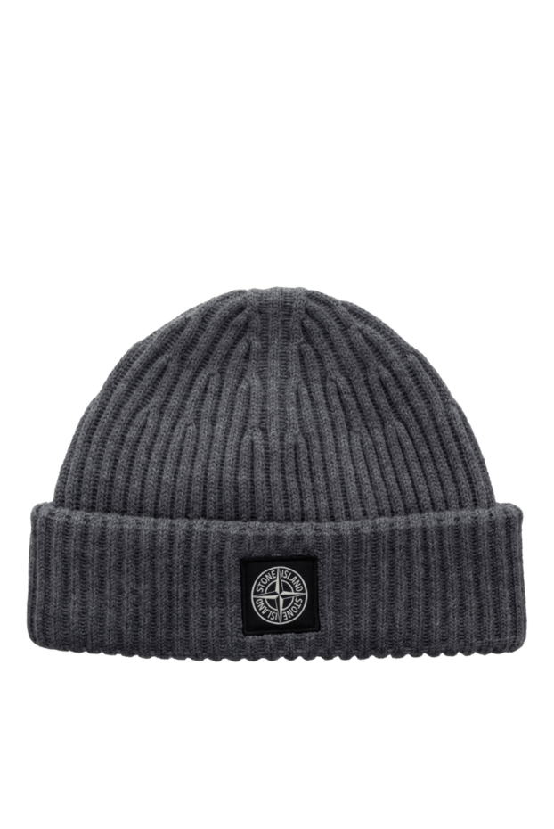 Stone Island man men's gray wool hat buy with prices and photos 177913 - photo 1