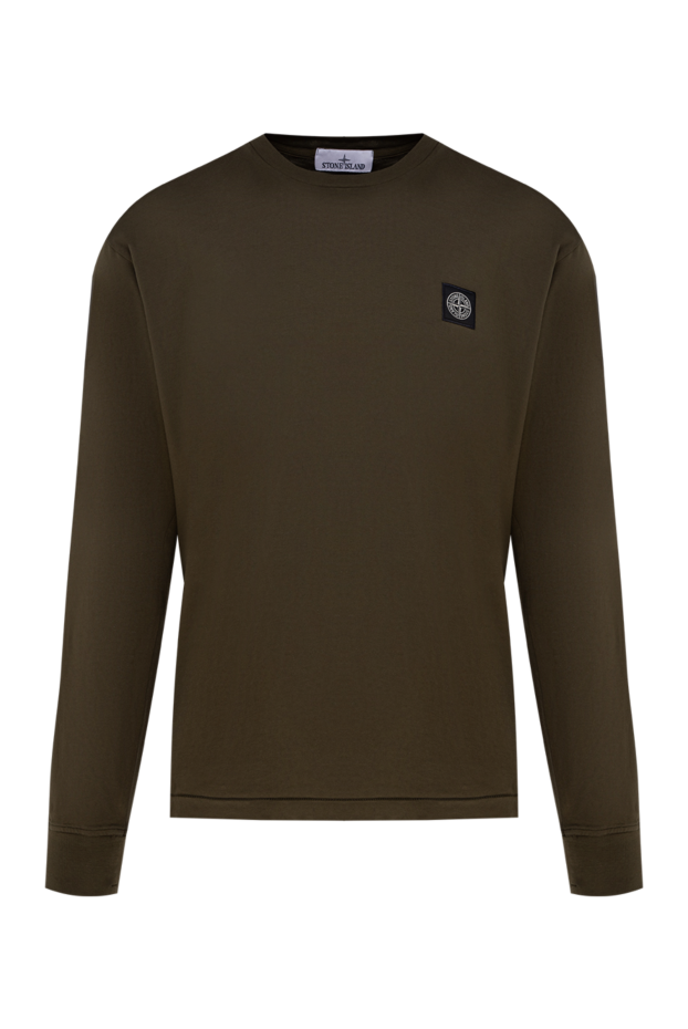 Stone Island man cotton sweatshirt for men, brown buy with prices and photos 177917 - photo 1