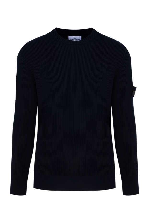 Stone Island man men's blue long sleeve wool jumper buy with prices and photos 177918 - photo 1