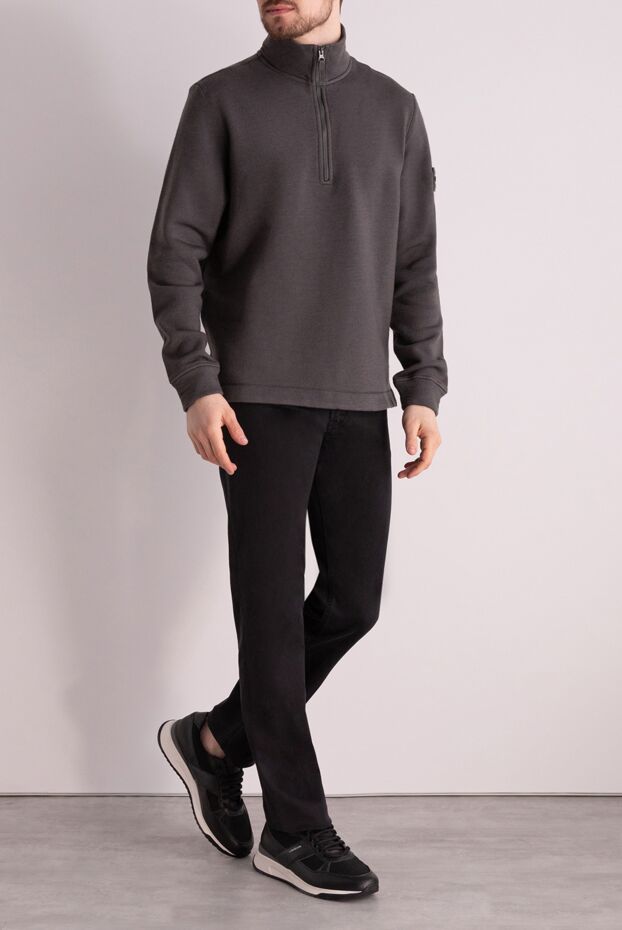 Stone Island man sweatshirt men's gray buy with prices and photos 177920 - photo 2