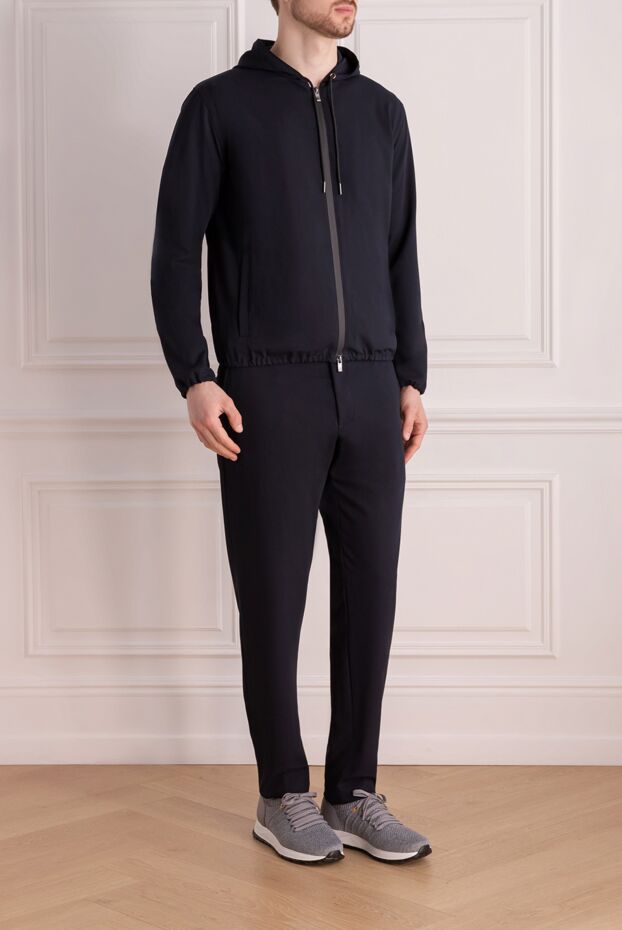 Tombolini men's ink-colored tracksuit with a zip-up jacket 177948 - photo 3