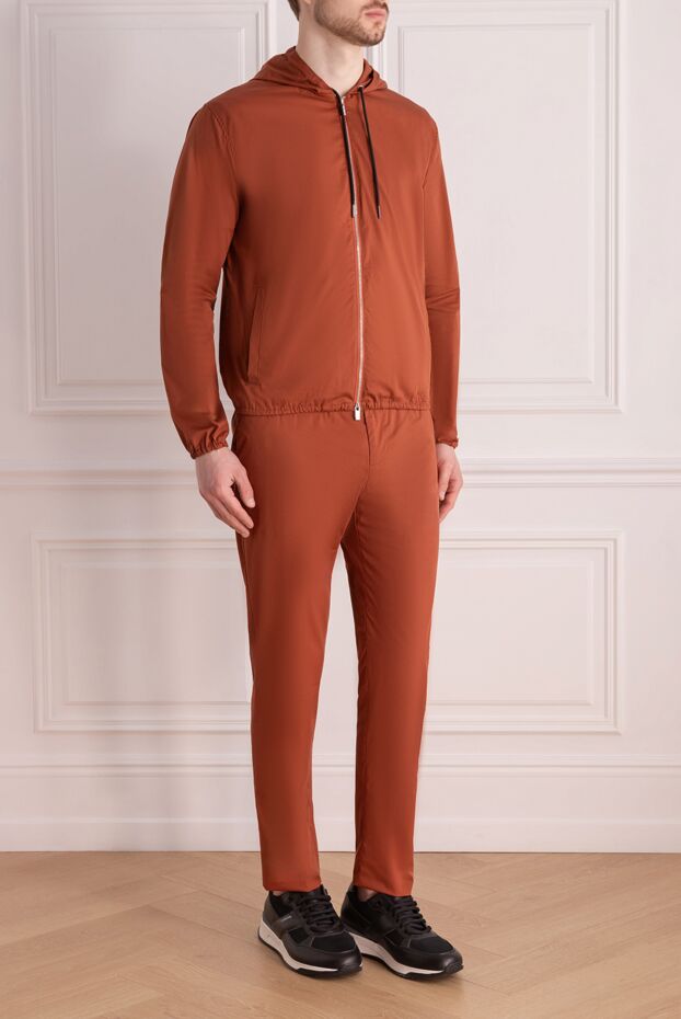 Tombolini men's terracotta tracksuit with a zip-up jacket 177949 - photo 3