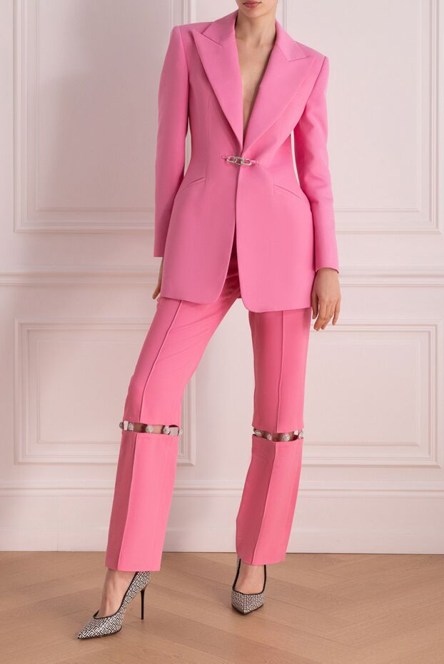 Cotton and linen jacket for women pink - photo 2