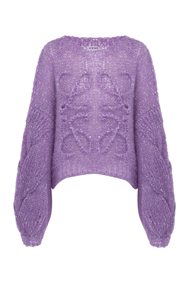 Loewe fluffy lavender mohair jumper with voluminous sleeves 178032 - photo 1