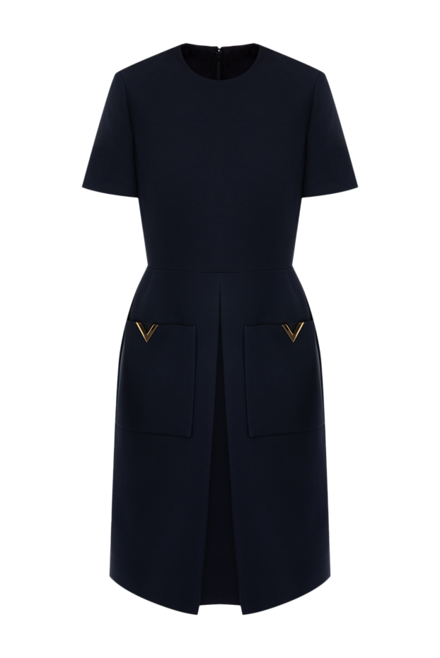 Valentino woman women's black wool and silk dress buy with prices and photos 178038 - photo 1