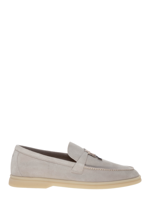 Loro Piana women's gray suede loafers 178052 - photo 1