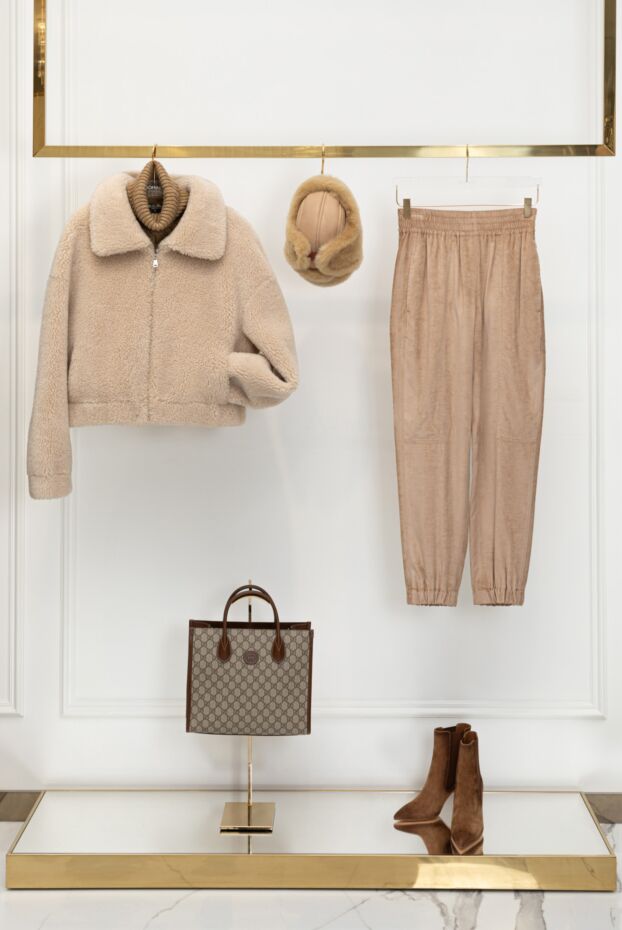 Loro Piana cashmere and mohair sweater for women beige 178059 - photo 2