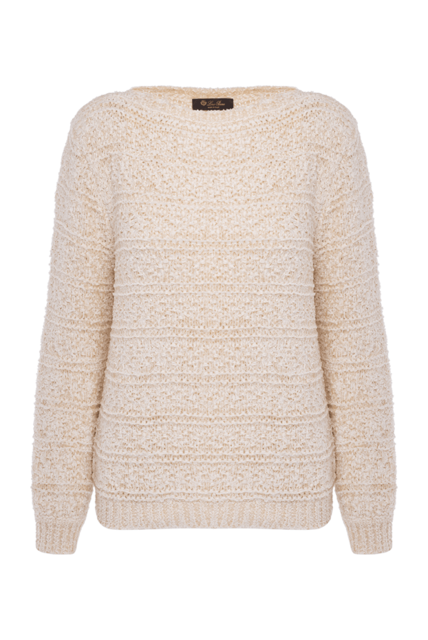 Loro Piana woman silk and cotton jumper for women, beige buy with prices and photos 178061 - photo 1