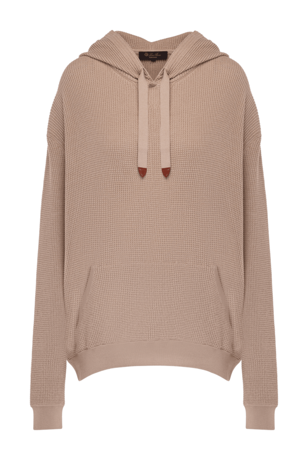 Loro Piana woman women's beige silk and cotton hoodie buy with prices and photos 178062 - photo 1